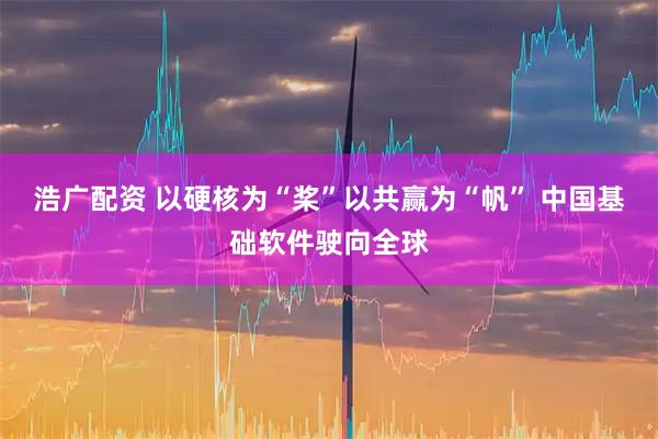 浩广配资 以硬核为“桨”以共赢为“帆” 中国基础软件驶向全球